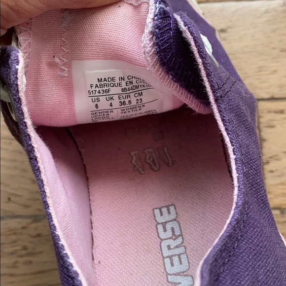 Purple and Pink Converse Size 6 US - Picture 4 of 6